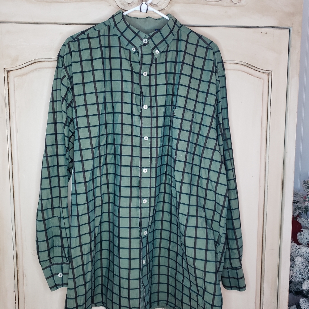 Plaid long sleeved button down